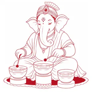 Ganapati demonstrating Water Music