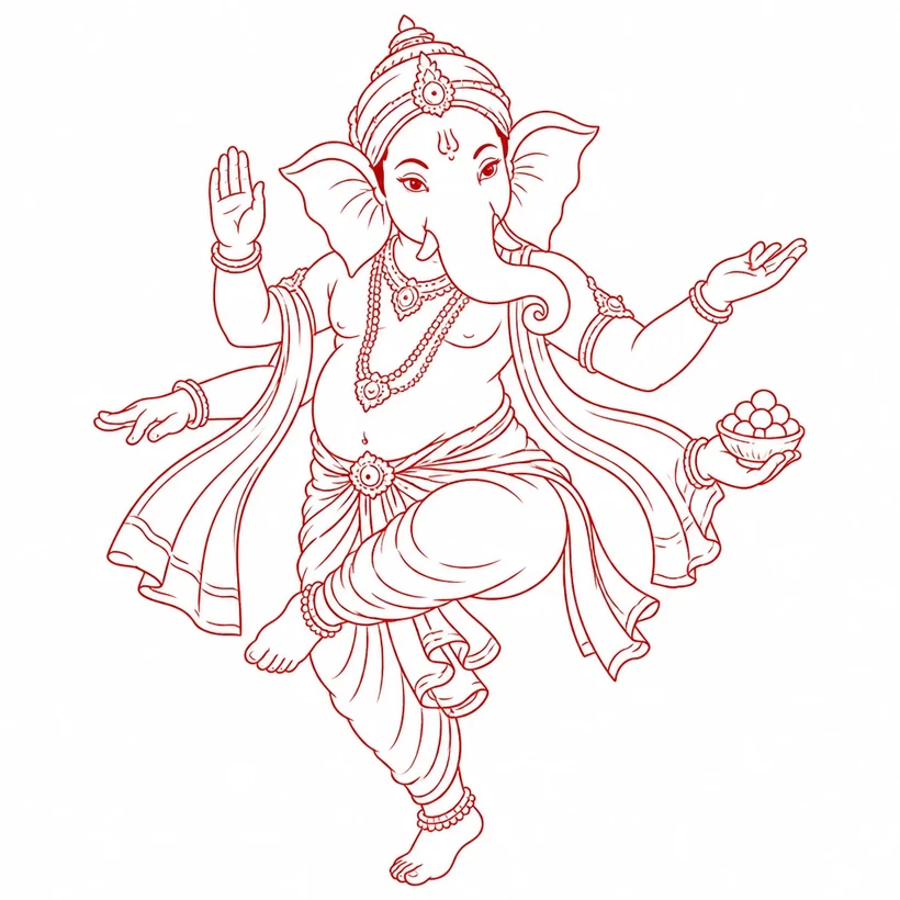 Ganapati demonstrating Dance