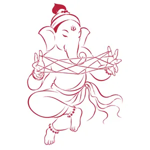Ganapati demonstrating Puppetry