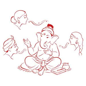 Ganapati demonstrating Knowledge of Dialects