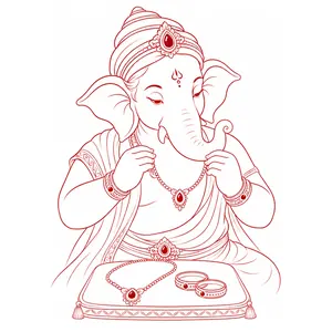 Ganapati demonstrating Jewellery Setting