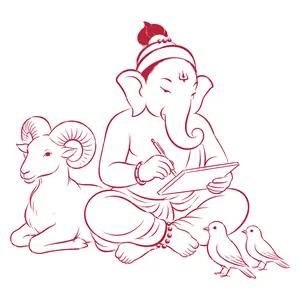 Ganapati demonstrating Working with Animals