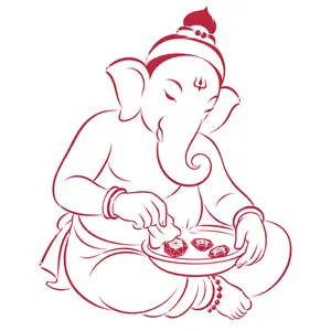 Ganapati demonstrating Colouring Gems