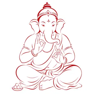 Ganapati demonstrating Writing in Cipher
