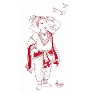 Ganapati demonstrating Reading Omens
